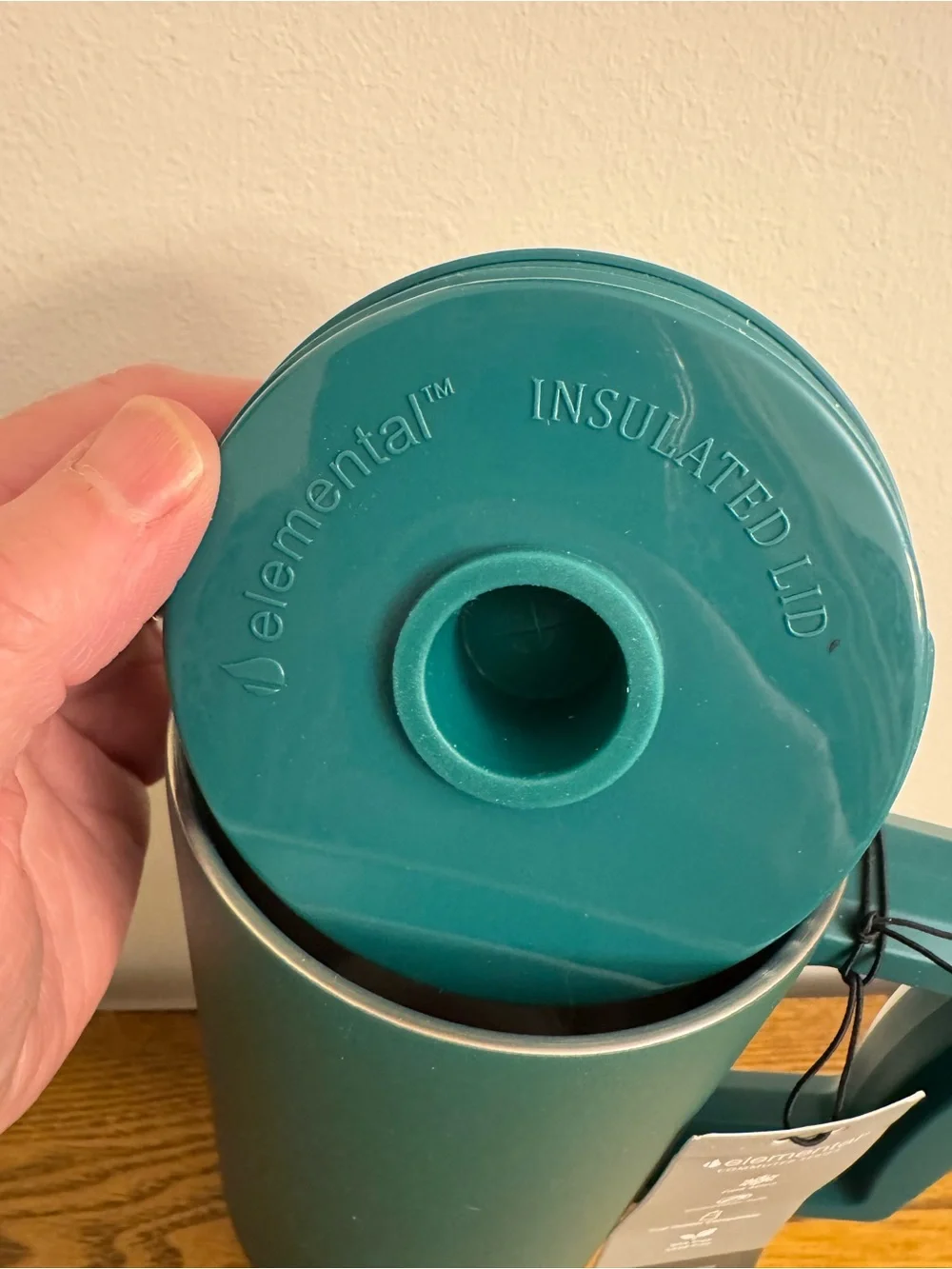 Elemental Commuter Series 40 oz Tumbler in a deep Forest Green.